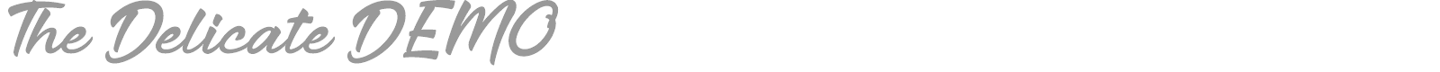 The Delicate font preview
